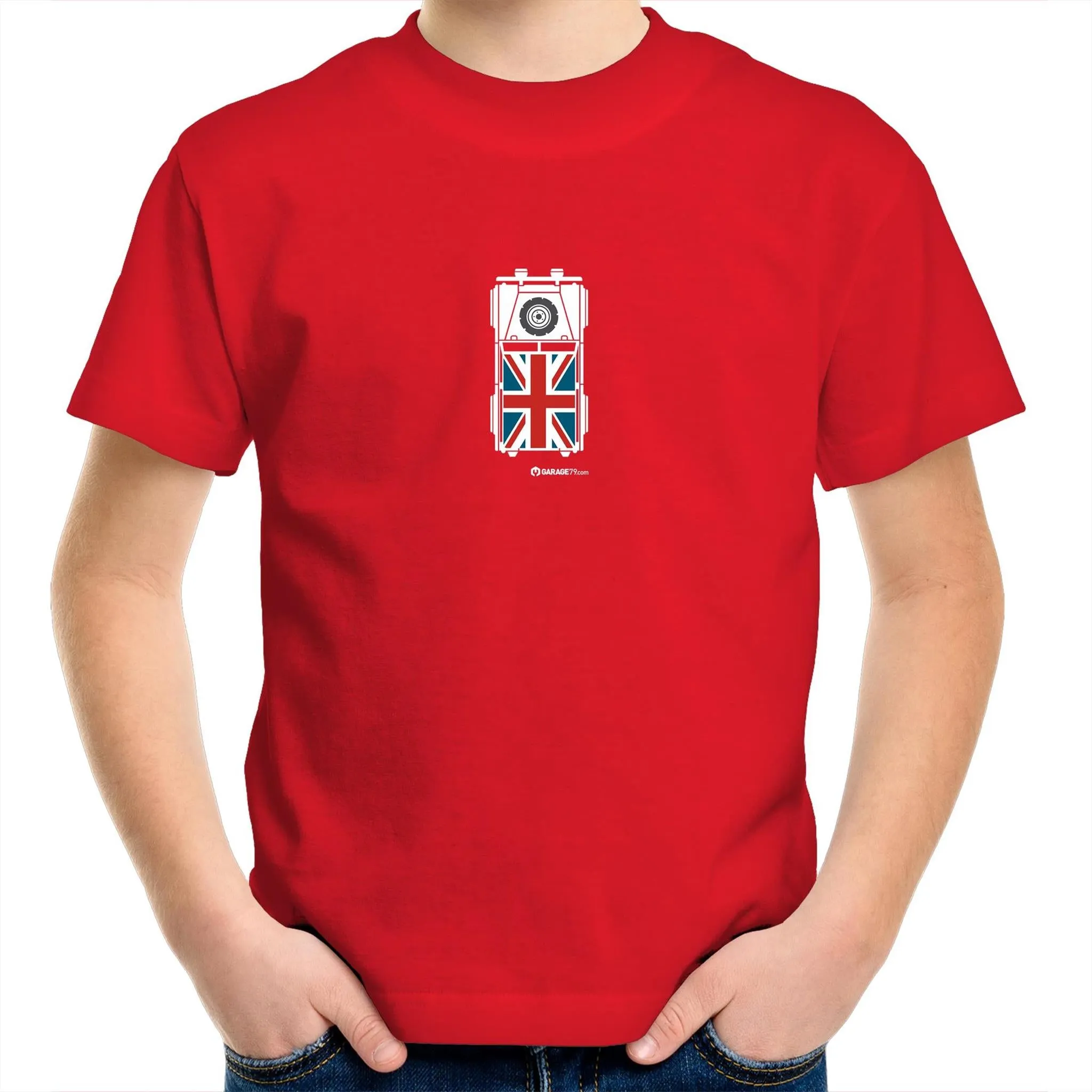 Land Rover Top View Kids Youth Crew T-Shirt