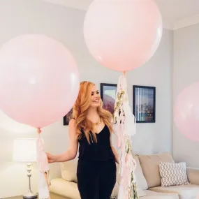 Light Pink 24" (2 foot) Giant Pink Pastel Balloons