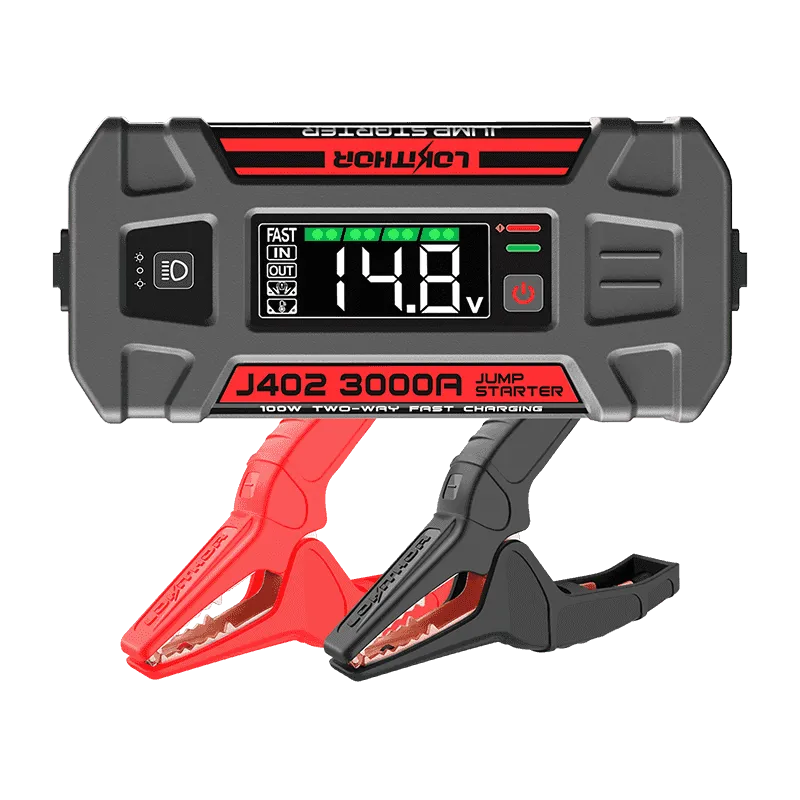 LOKITHOR J402 Jump Starter 100W Two-way Fast Charging 3000Amp