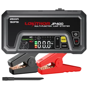 LOKITHOR JP400 Jump Starter with Digital Pressure Gauge 2500 amps