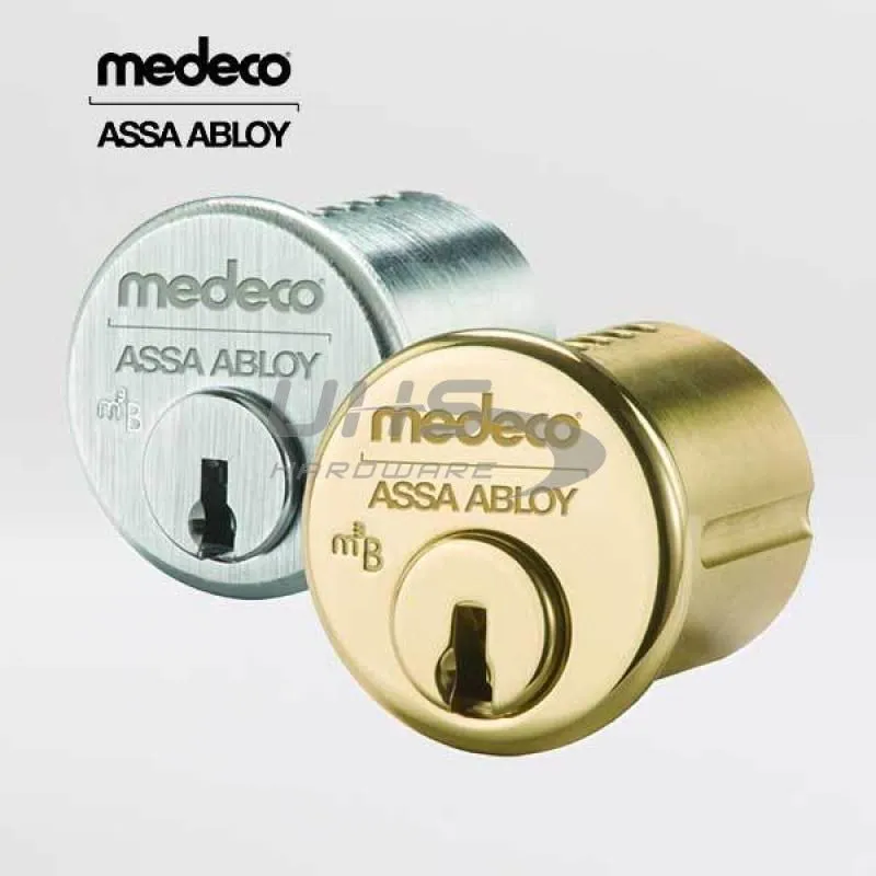 Medeco - 10J0200 - M3 BiLevel - 6-Pin - 1-1/8" Mortise Cylinder - Z01 Standard Yale Cam - DL Keyway Pinned - 26 - Satin Chrome - Grade 1