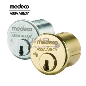 Medeco - 10J0200 - M3 BiLevel - 6-Pin - 1-1/8" Mortise Cylinder - Z01 Standard Yale Cam - DL Keyway Pinned - 26 - Satin Chrome - Grade 1
