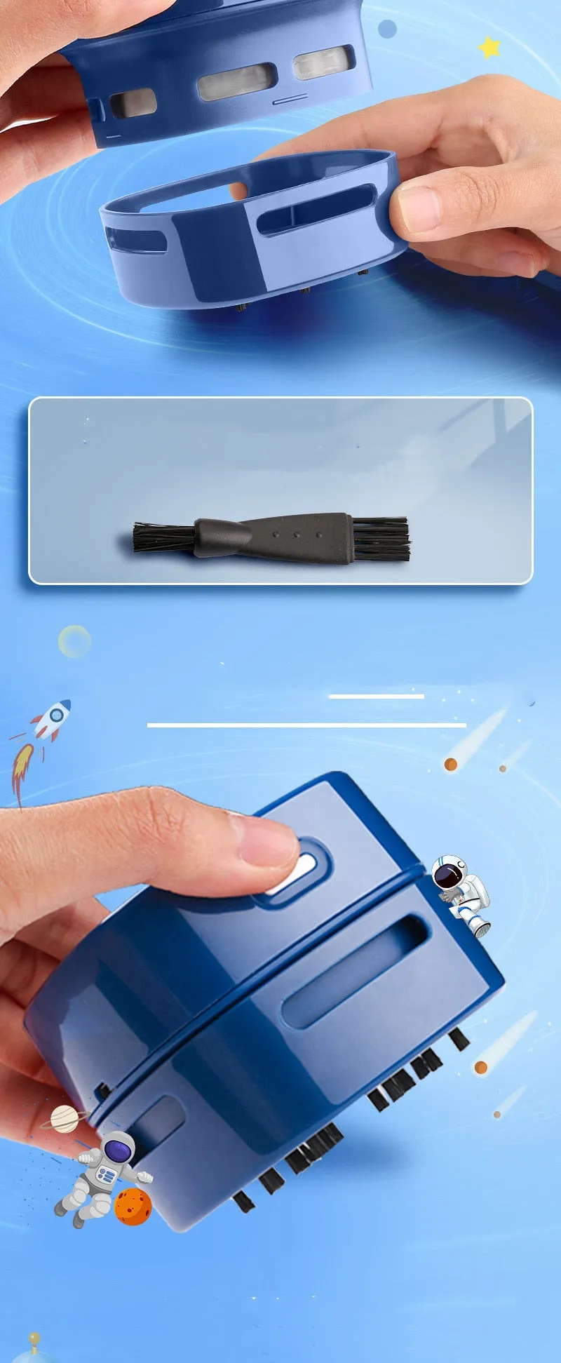 Mini Desktop  pencil and eraser shavings Electric Vacuum Cleaner