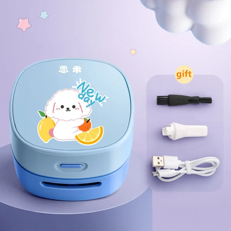 Mini Desktop  pencil and eraser shavings Electric Vacuum Cleaner