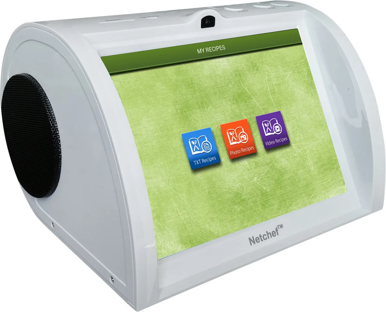 Model: NC820-White - Kitchen Entertainment Radio w/ Music, Video   Recipes