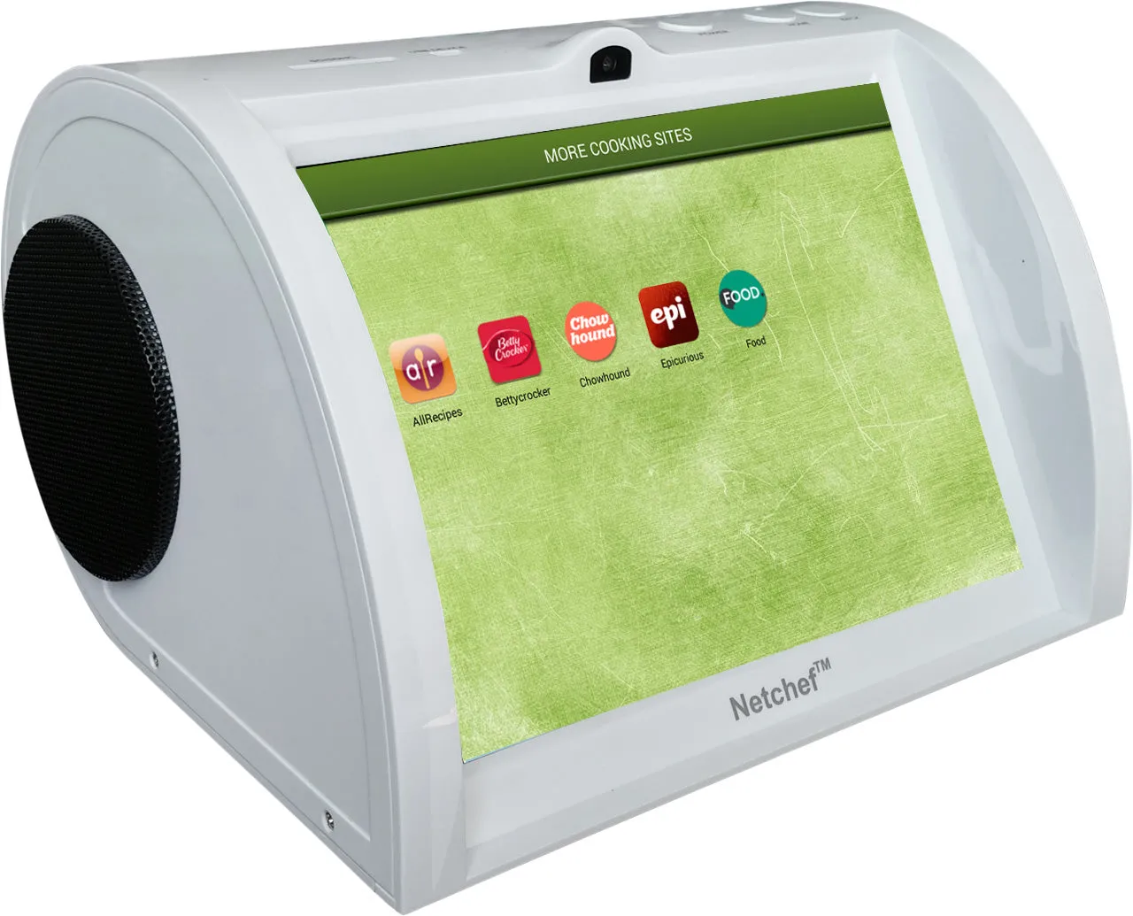 Model: NC820-White - Kitchen Entertainment Radio w/ Music, Video   Recipes