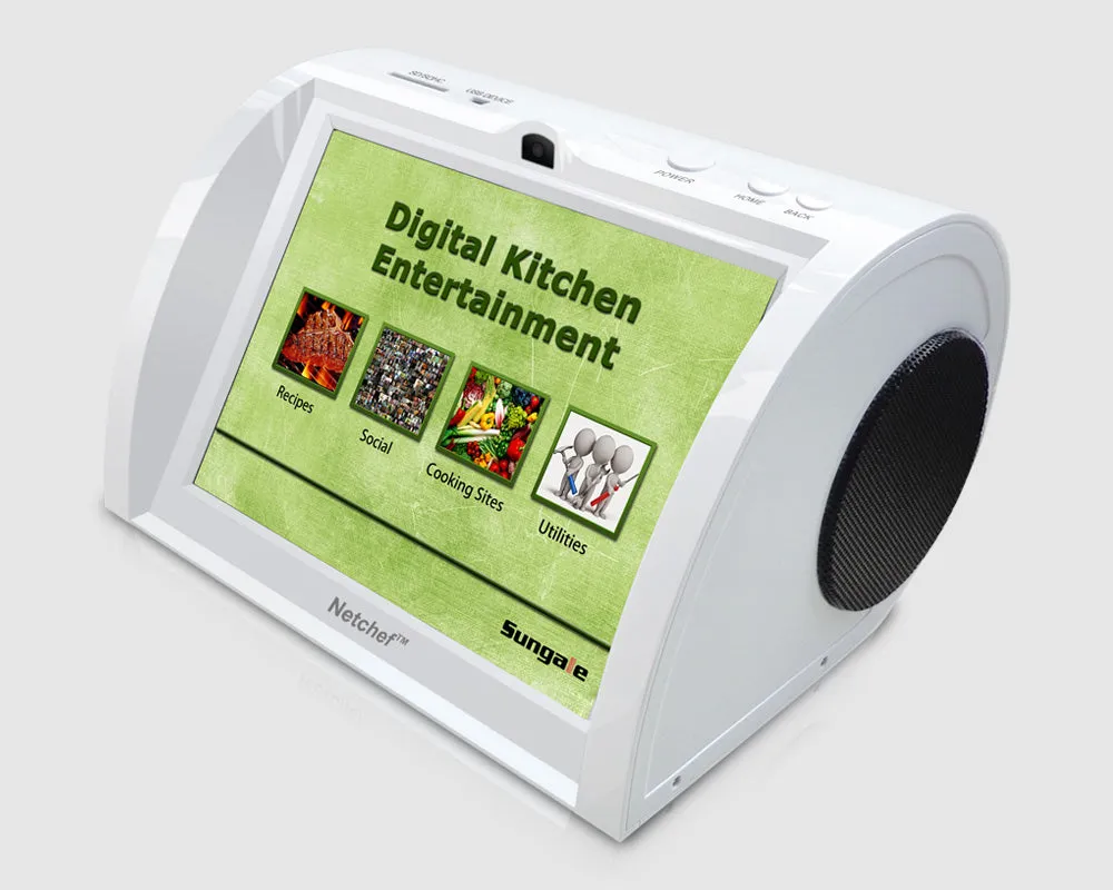 Model: NC820-White - Kitchen Entertainment Radio w/ Music, Video   Recipes