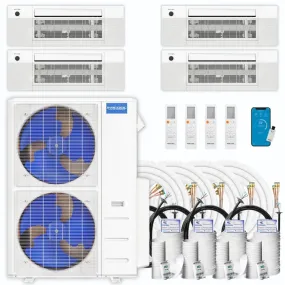 MRCOOL DIY 4th Gen 4-Zone 48,000 BTU 21 SEER (9K   9K   12K   18K) Ductless Mini Split AC and Heat Pump with Ceiling Cassettes
