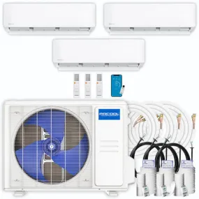 MRCOOL DIY 4th Gen Multi-Zone 3-Zone 36,000 BTU 22 SEER (9K   9K   12K) Ductless Mini-Split Air Conditioner and Heat Pump