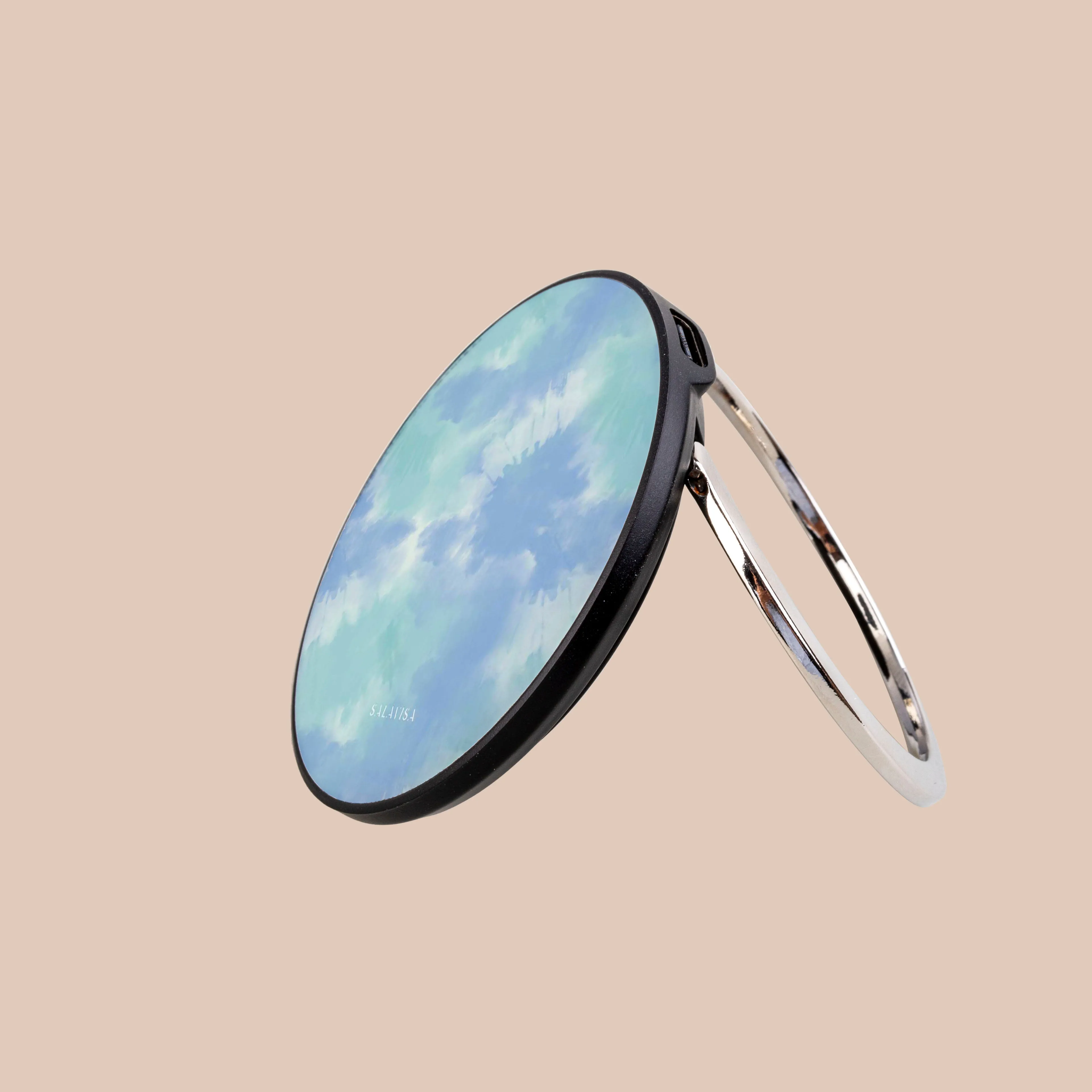 Ocean Green Tie Dye Wireless Charger