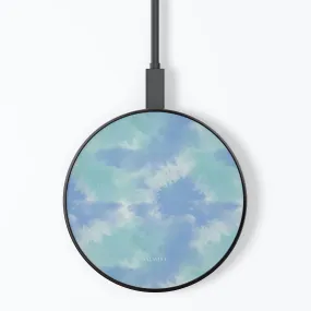 Ocean Green Tie Dye Wireless Charger
