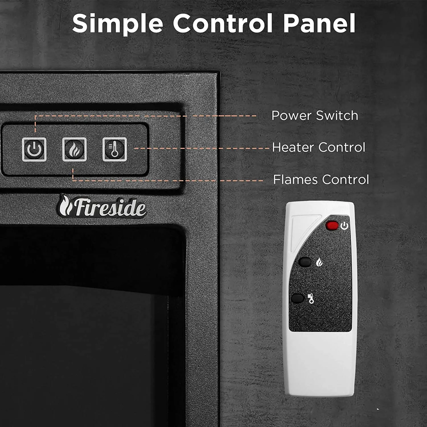 (Open Box) Fireside FS18 Electric Fireplace Insert