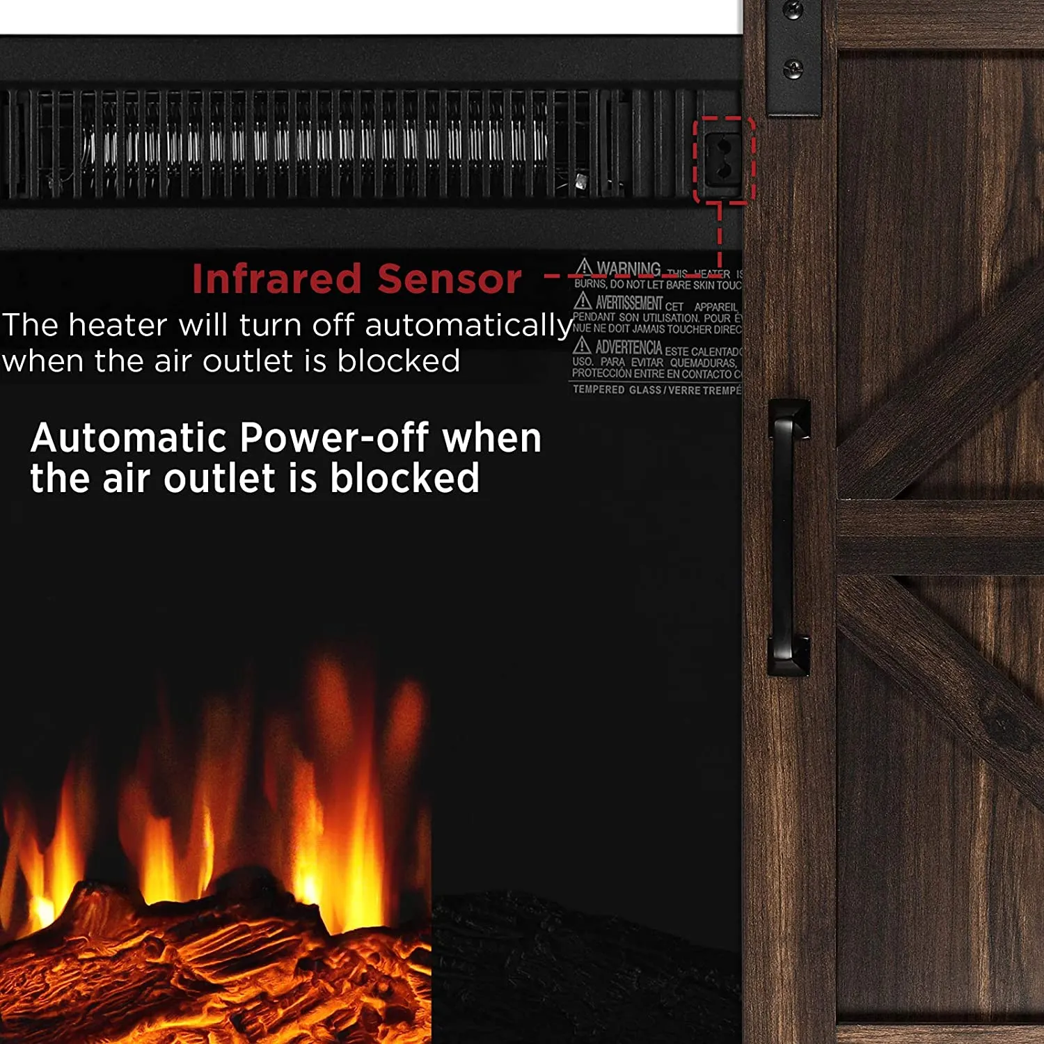 (Open Box) Fireside FS18 Electric Fireplace Insert