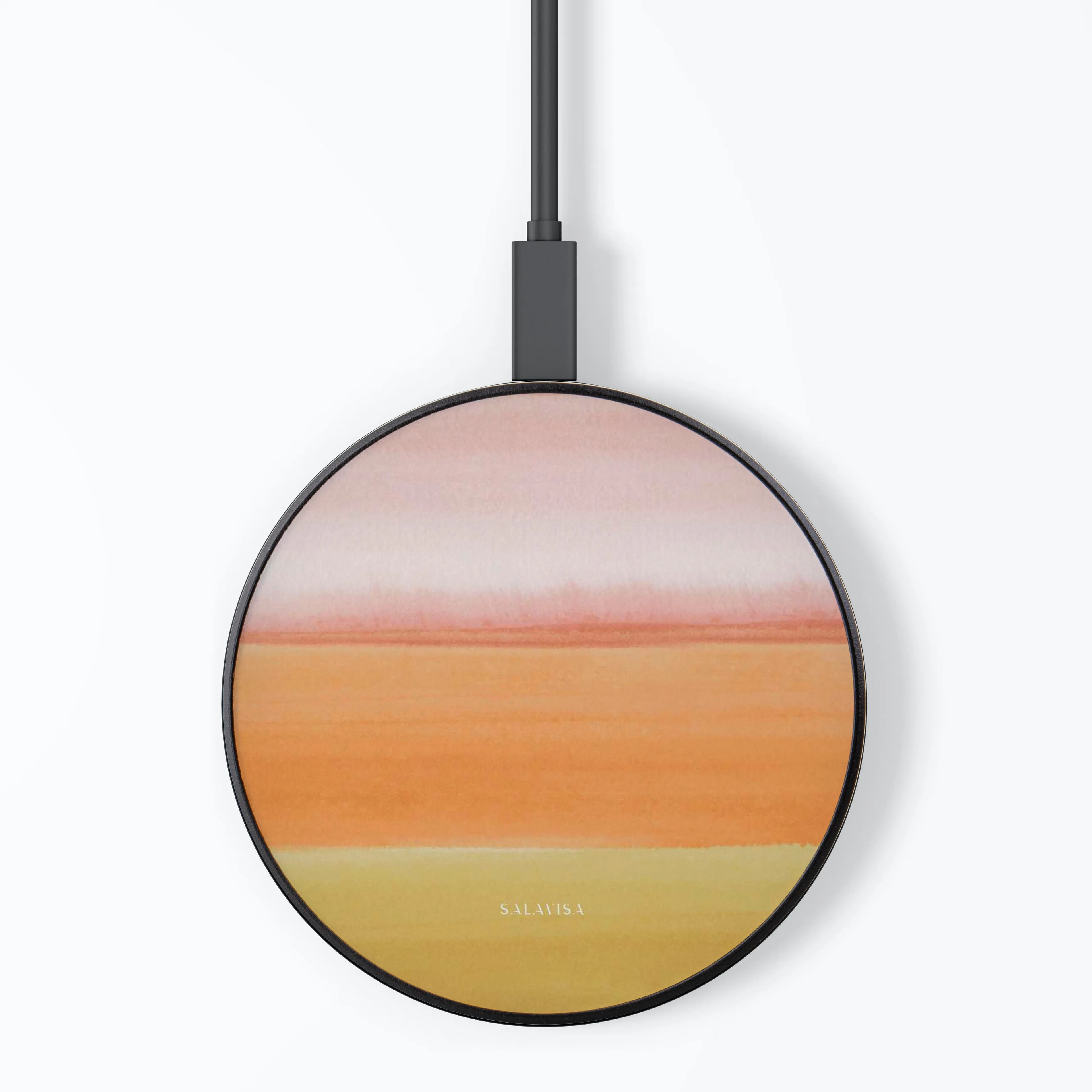 Orange Sunset Tie Dye Wireless Charger