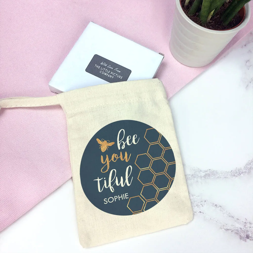 Personalised Bee You Tiful Rose Gold Mirror