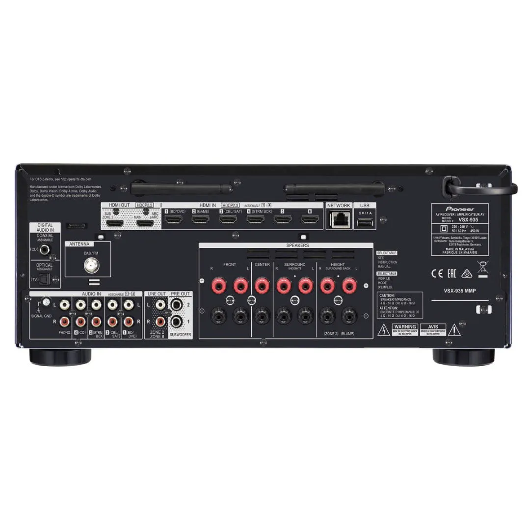 Pioneer VSX-935 7.2 Channel Network AV Receiver