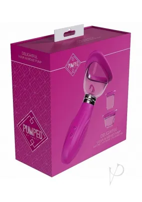 Enhanced Pleasure Automatic Clitoral Pump in Pink - Intimate Female Vulva Stimulator