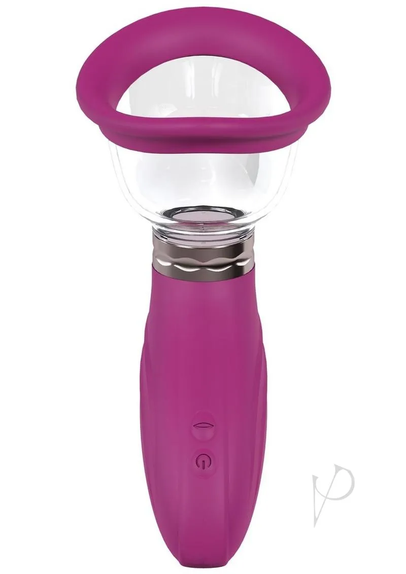 Enhanced Pleasure Automatic Clitoral Pump in Pink - Intimate Female Vulva Stimulator