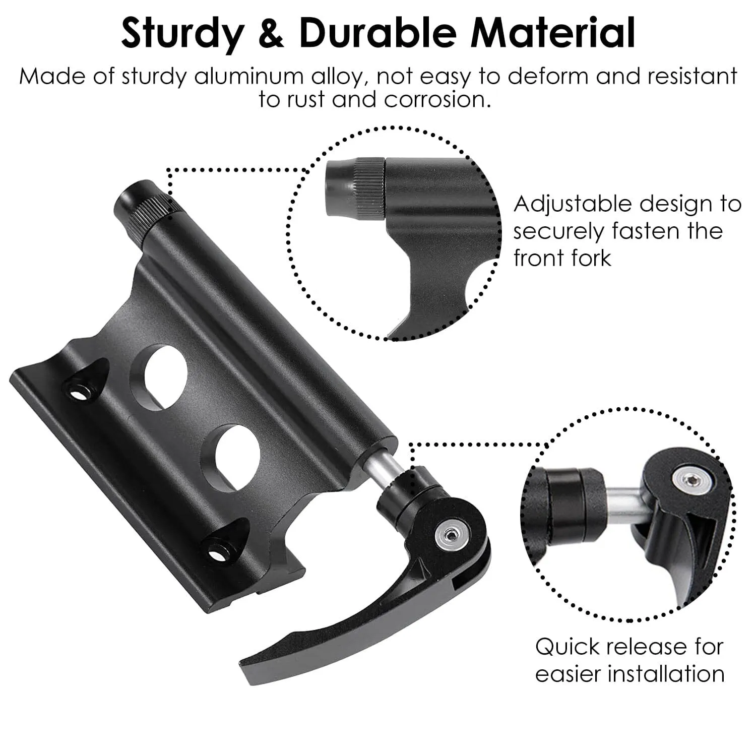 Quick Release Bike Fork Block Mount Rack for Car Roof