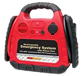 RECHARGEABLE EMERGENCY SYSTEM W/ AIR COMPRESSOR