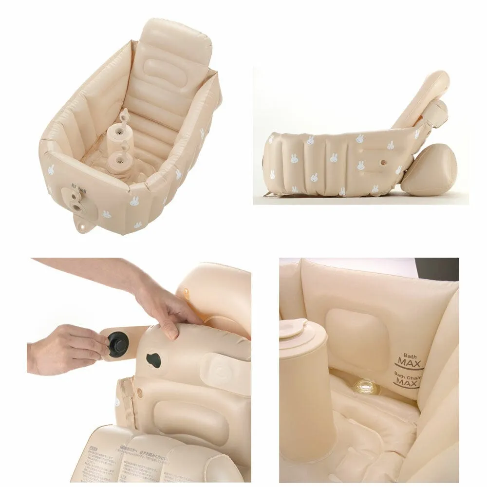 Richell - Inflatable Foldable Soft Baby Bath Tub Step Up
