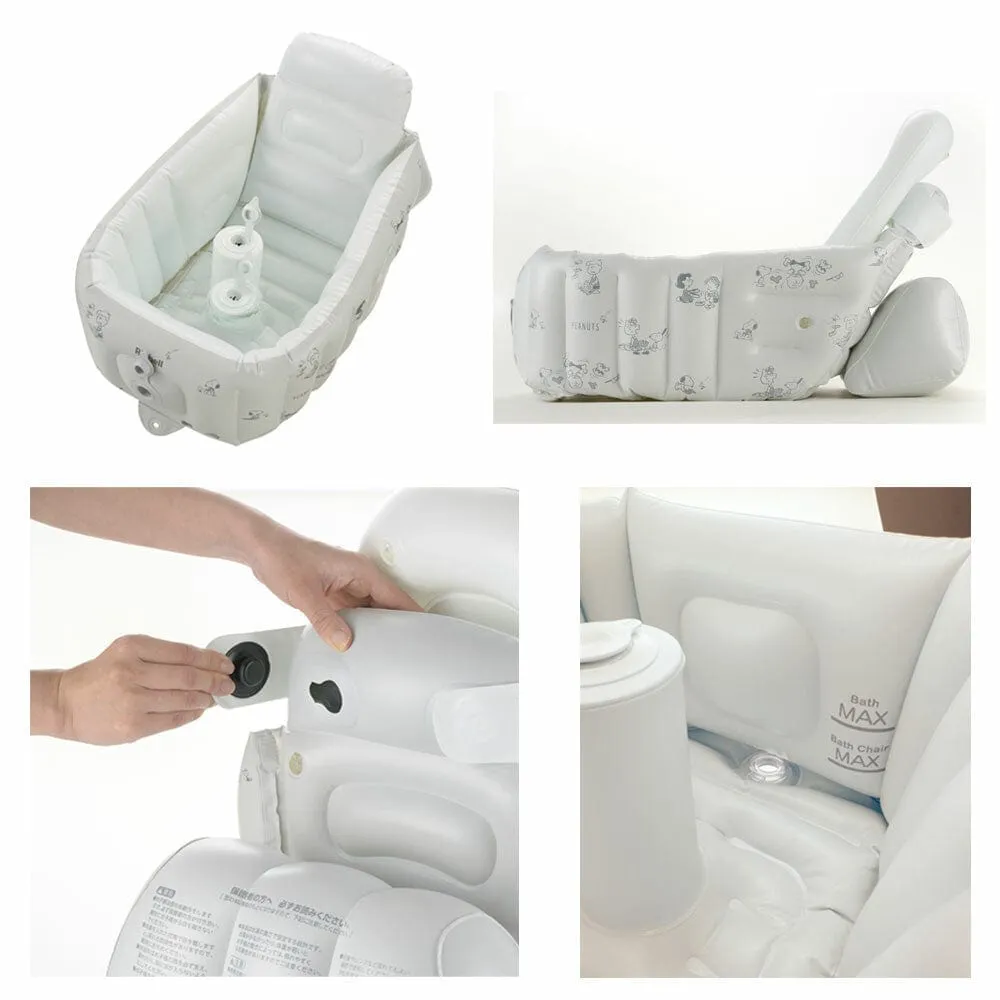 Richell - Inflatable Foldable Soft Baby Bath Tub Step Up