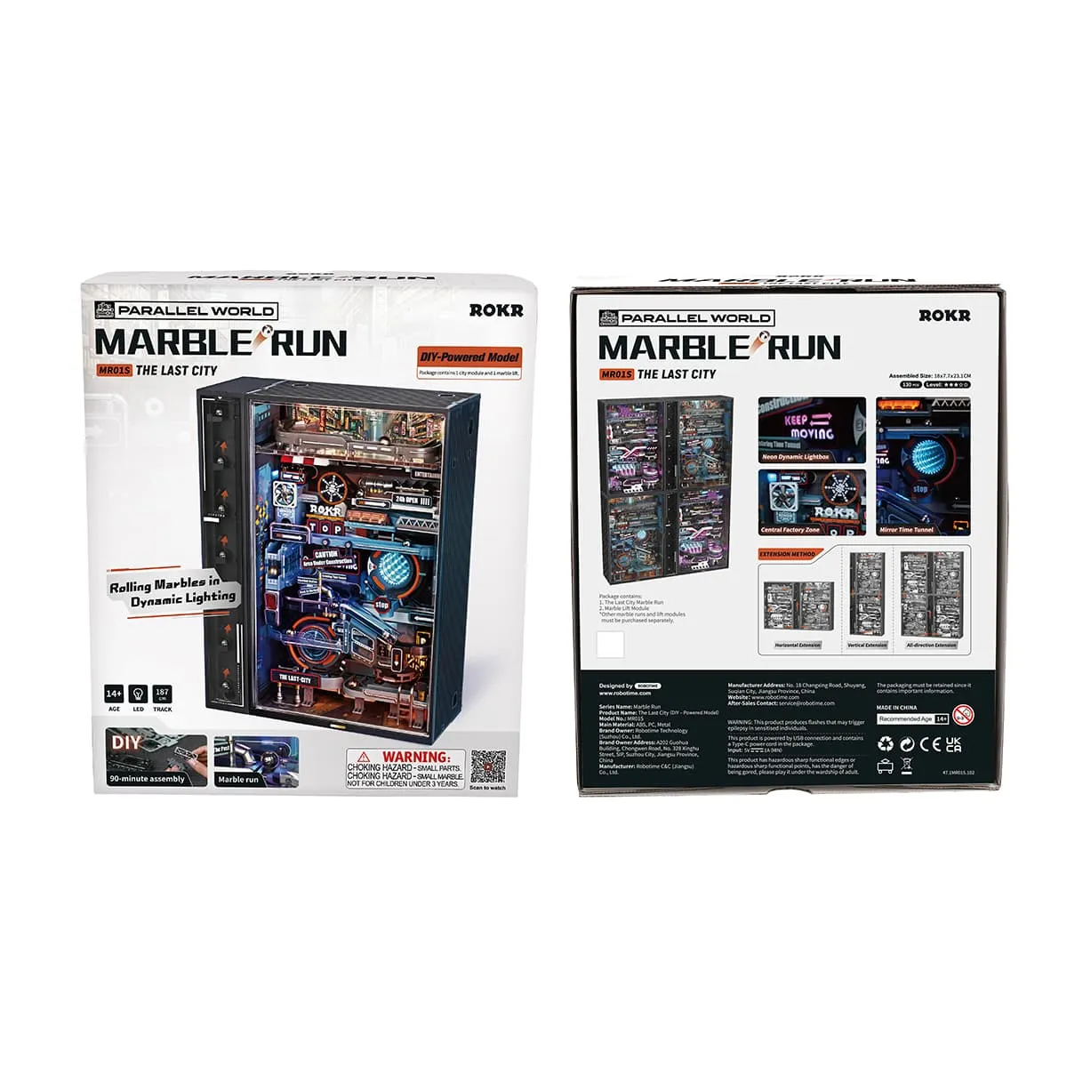 ROKR The Last City Marble Run Mechanical 3D Puzzle MR01S
