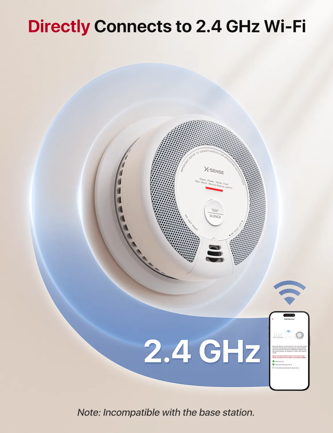 SC06-WX Smart Combo Smoke Detector& Carbon Monoxide Alarm, Enhanced Home Safety with Wi-Fi Connectivity