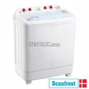 ScanFrost SFWMTTA 6kg Twin Tub Semi-Automatic Top Load Washing Machine   Spin Dryer - Brand New