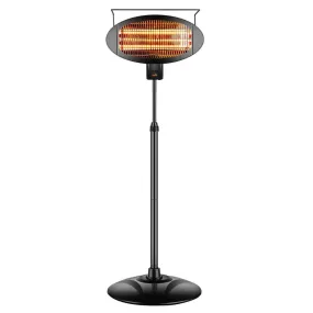 Sundate Halogen Patio Heater, Indoor/Outdoor Electric Vertical Heater with 3 Power Levels, PHP-1500DI