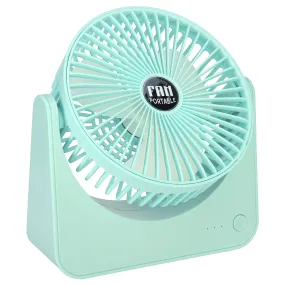 USB Powered 6.5in Desk Fan - 3 Speeds, Tilt, Quiet - Ideal for Bedroom & Office