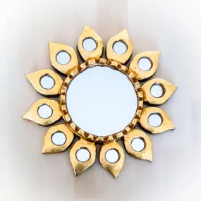 Wall Decor Sunflower Mirror Handmade in Peru