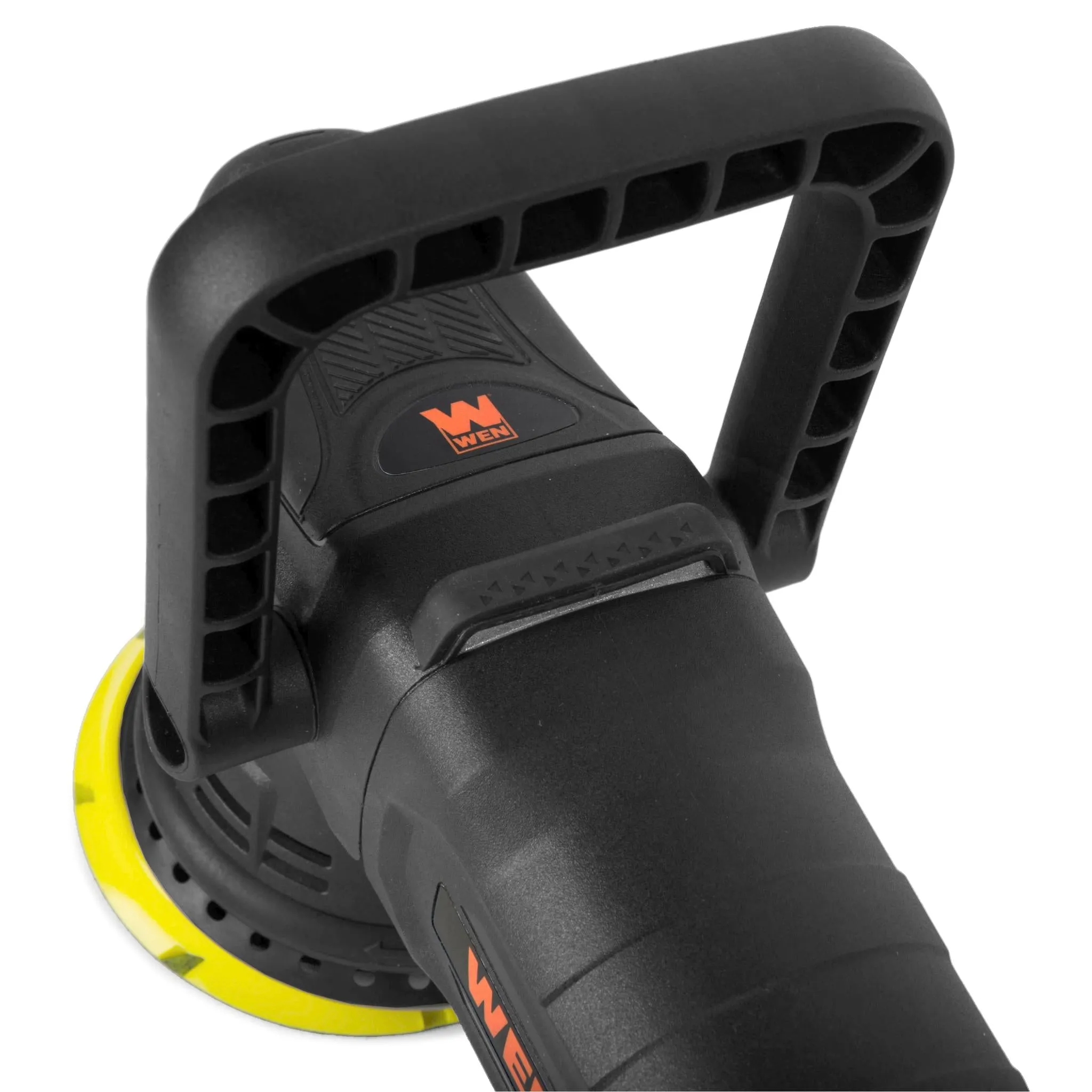 WEN AA6158 5-Inch 8-Amp Professional Grade Dual Action Polisher with Paddle Switch, 15mm Throw and LED Display