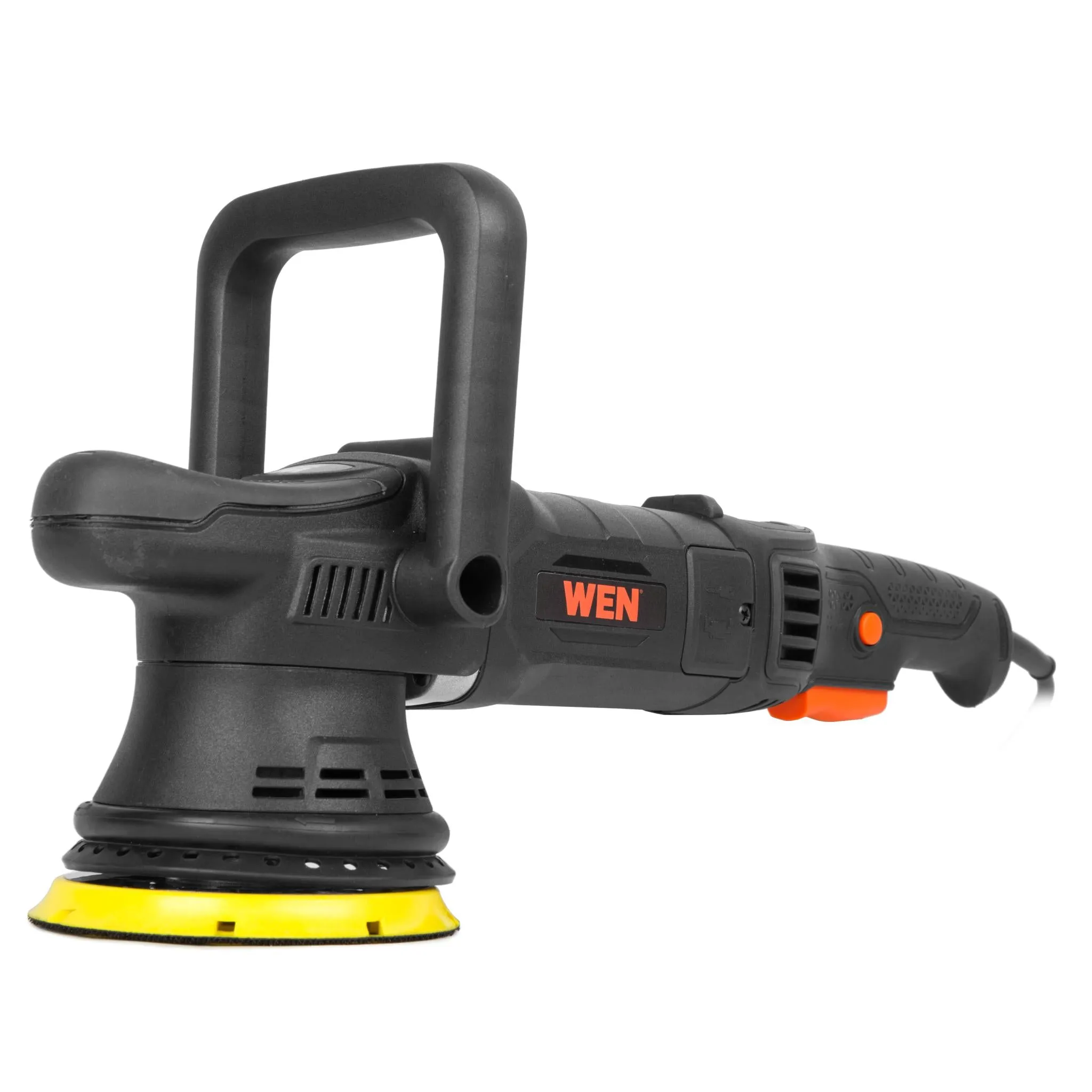 WEN AA6158 5-Inch 8-Amp Professional Grade Dual Action Polisher with Paddle Switch, 15mm Throw and LED Display
